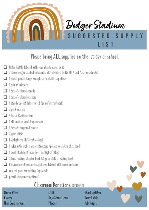 Supply List